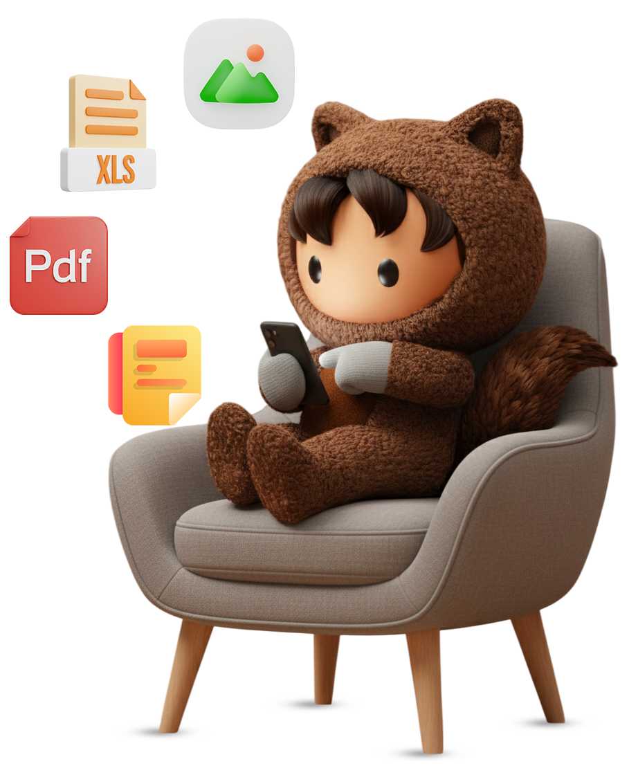 Salesforce Astro managing files